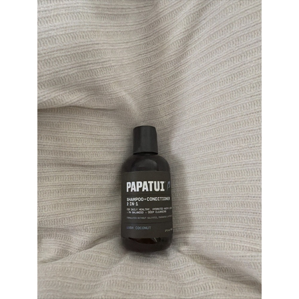 Papatui Men's Hair and Scalp 2-in-1 Shampoo and Conditioner -Lush Coconut 3fl-oz